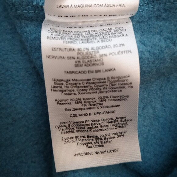 Columbia Ladies Size Large Teal Straight Fit Fleece Lined Hoodie - Picture 8 of 13